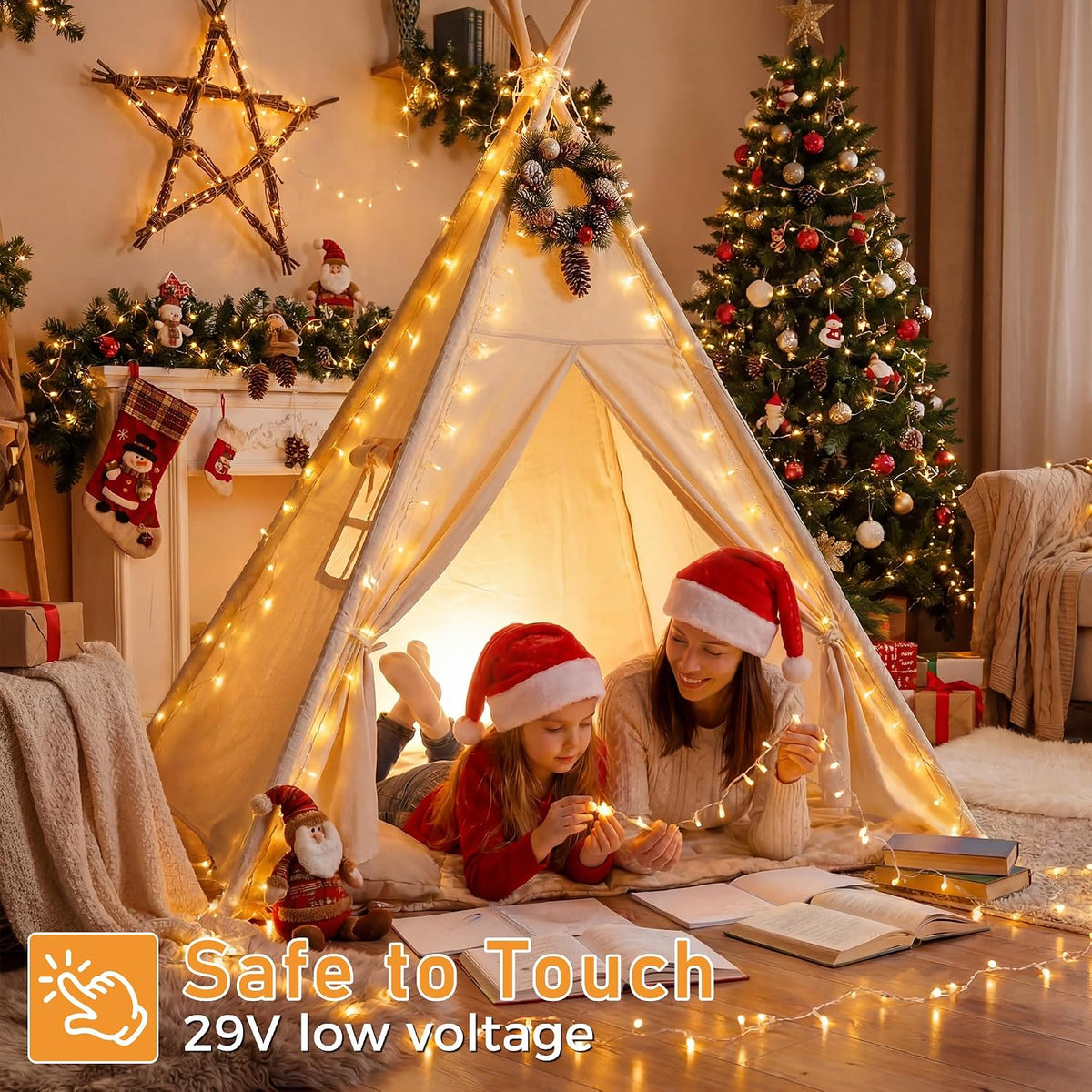 400 LED Christmas Lights, 131FT Outdoor String Lights with Remote