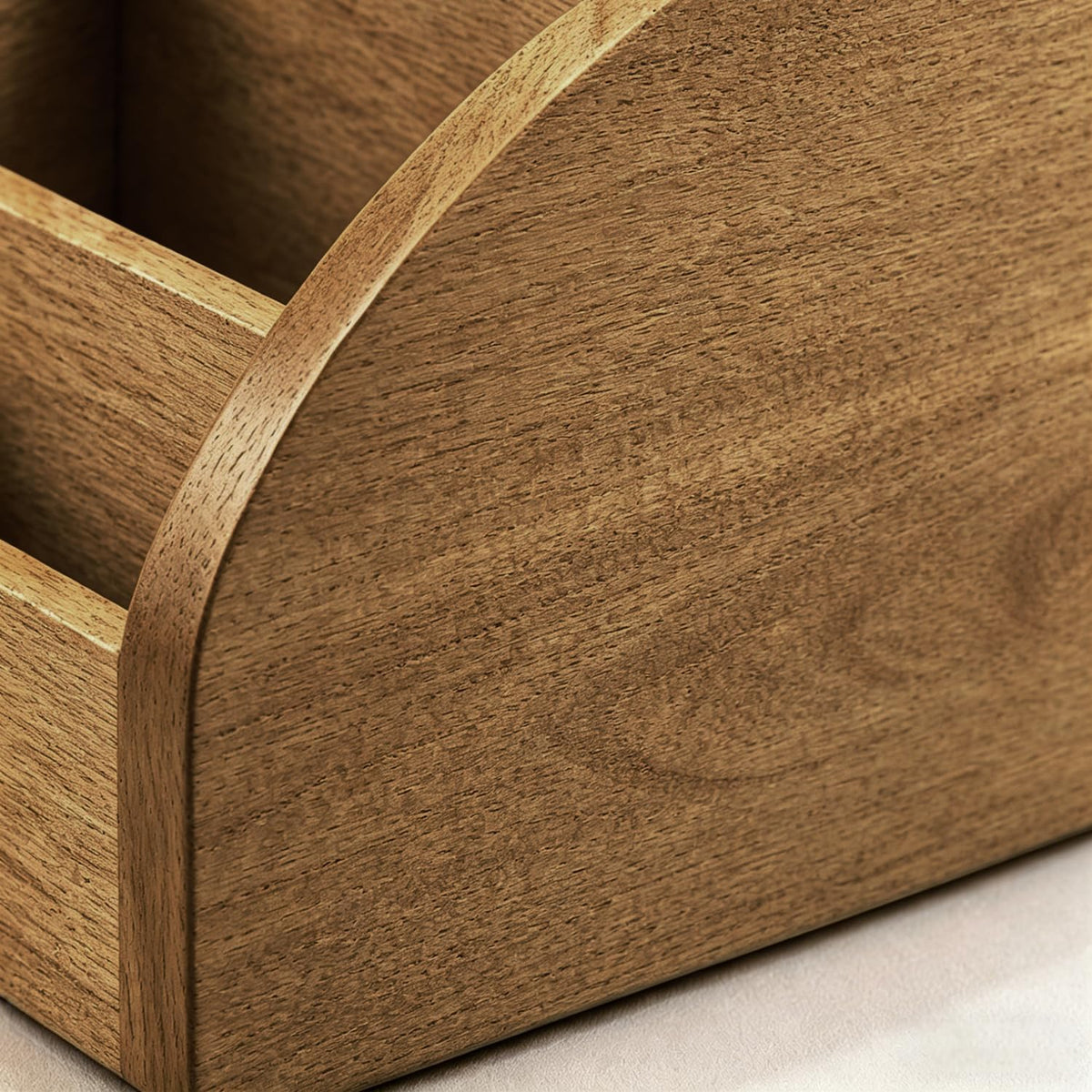 Wood TV Remote Control Holder, Cute Pen/Pencil Holder, Desktop Organizer