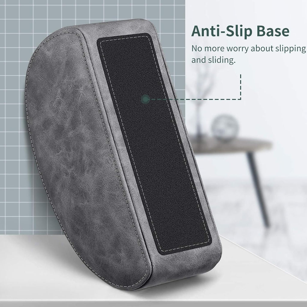 KENOBEE Remote Control Holder with 5 Compartments, Gray