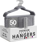 Utopia Home Velvet Hangers, Grey, 50 Pack