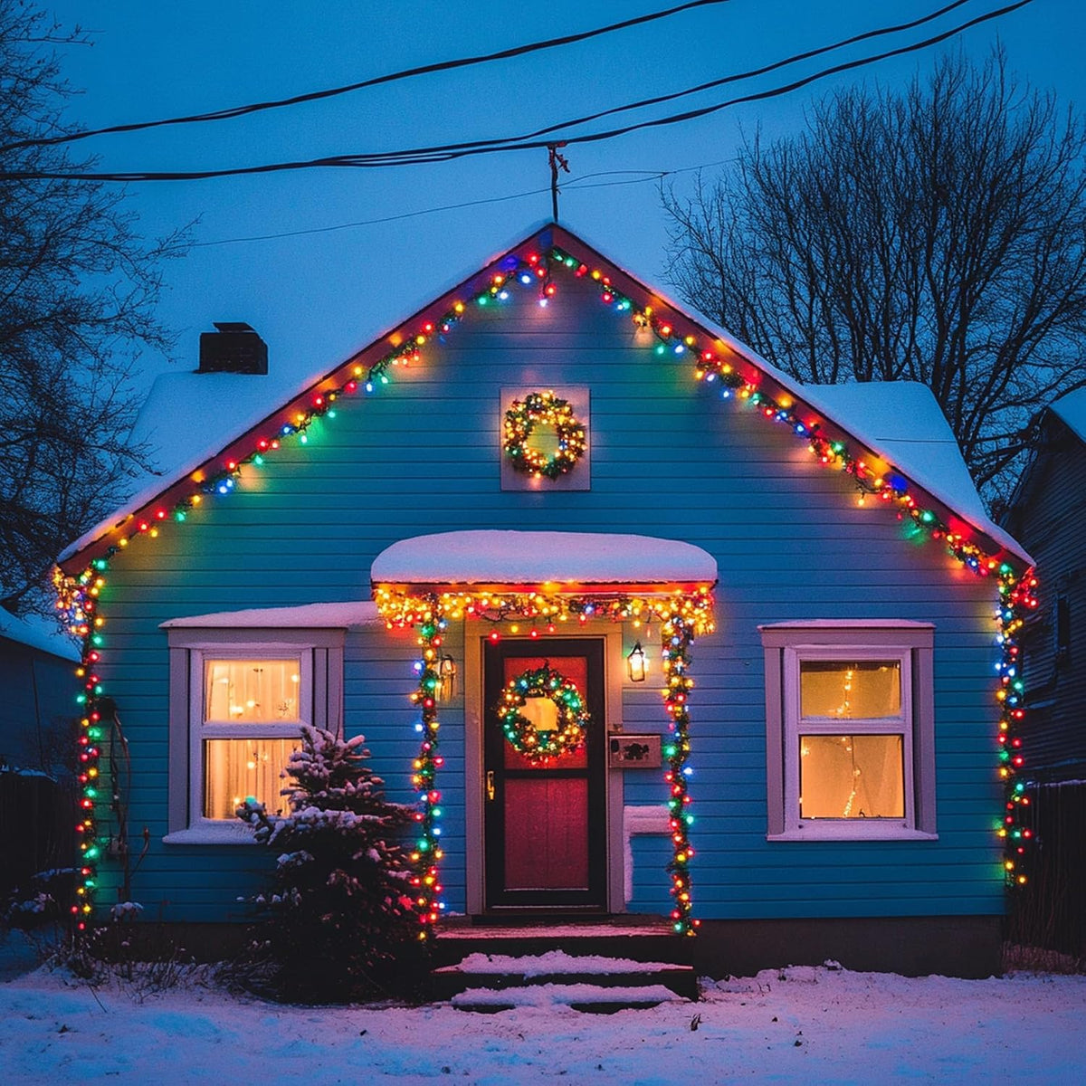 Dazzle Bright 200 Pcs Replacement Christmas Mini Light Bulbs, Multi-Colored Incandescent String Light Bulbs, 2.5 V Bulbs for Indoor Outdoor Xmas Tree Decor, 170 mA, 0.42 Watt