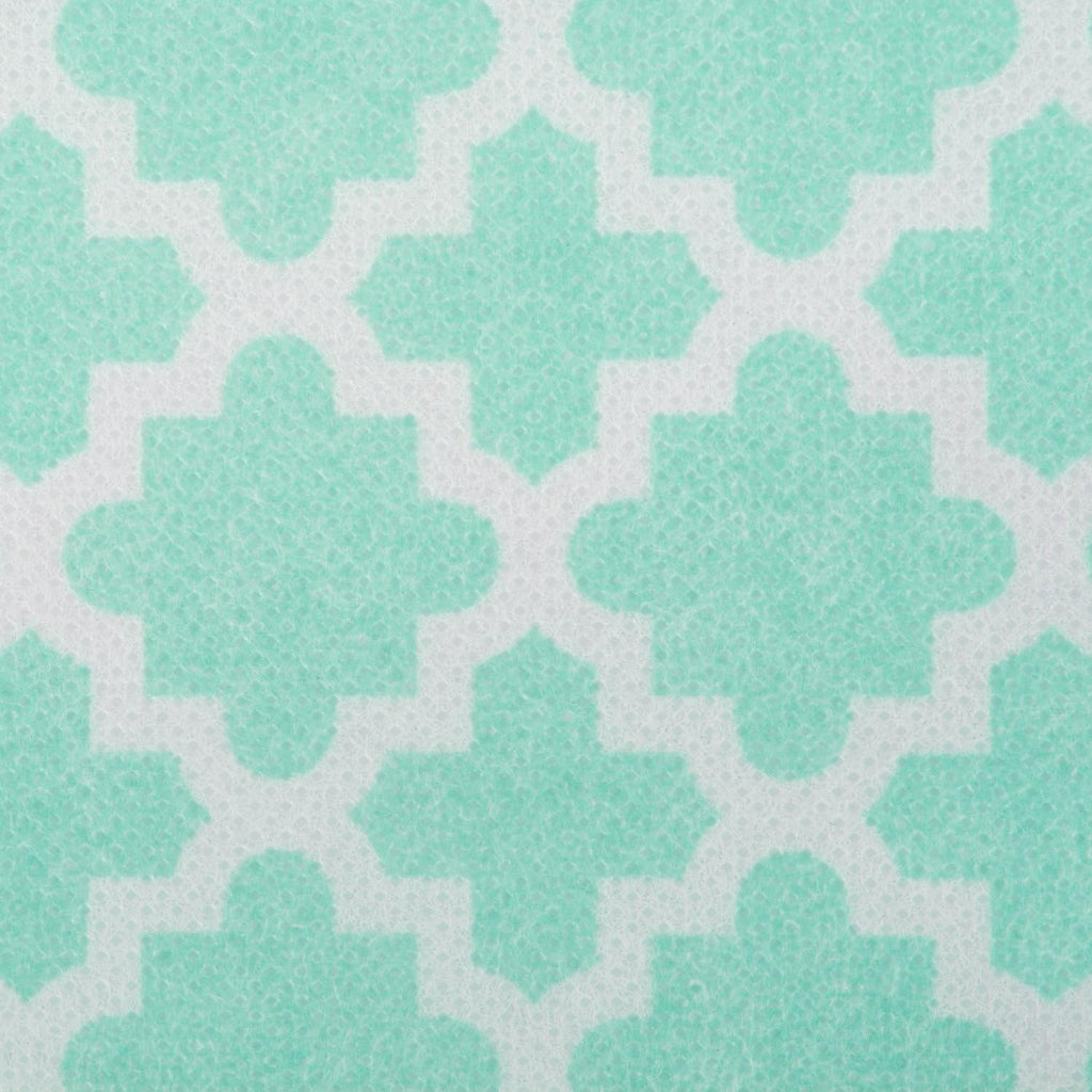 DII Non Woven Polyester Storage Bin, Lattice, Aqua, Small Set of 4