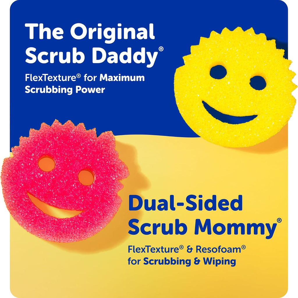 Scrub Daddy Original + Scrub Mommy Dish & Kitchen Sponges, 8 Pack