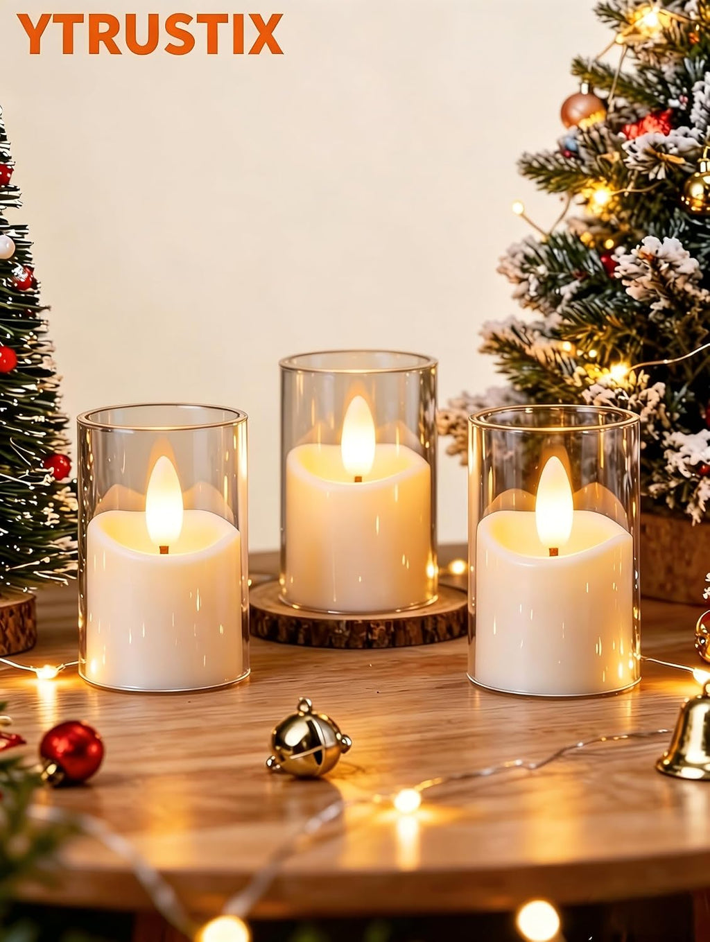 Rechargeable Flameless Tea Light Candles with Timer Remote, 1.7"x2.5" Acrylic Small Votive Electric LED Candles Battery Operated for Halloween Christmas Wedding Decor (Pack of 6, White)