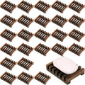 30Pack Wooden Soap Dish Holder Saver Tray Set for Shower Bathroom Kitchen