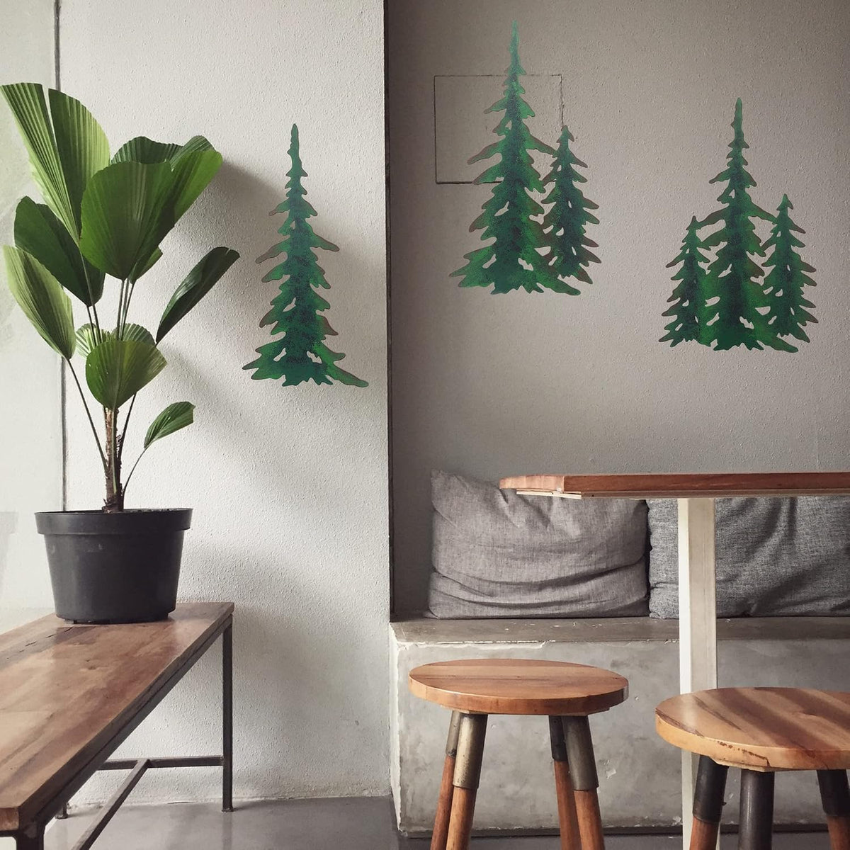 Pine Decoration Pine Metal Wall Art Outdoor Metal Wall Art Tree Wall Art