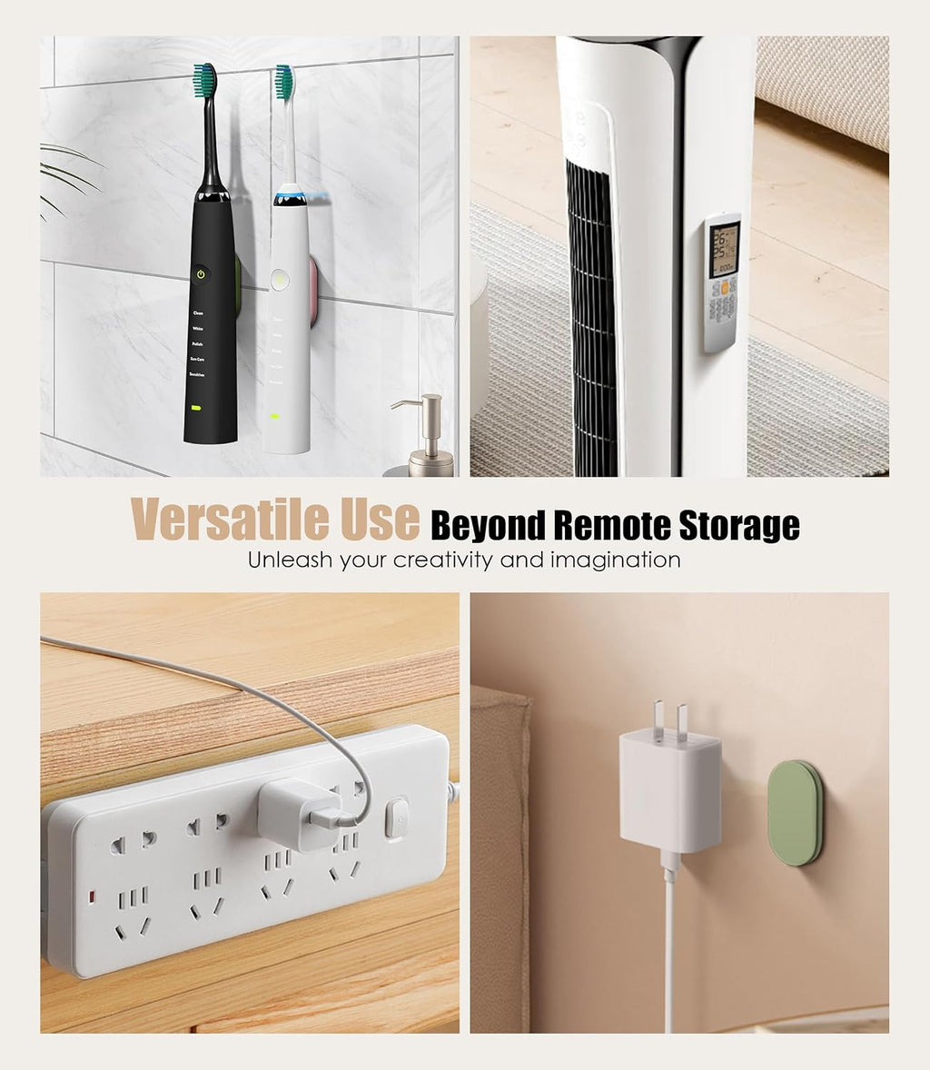 Magnetic Remote Control Holder Wall Mount, No Drill-Multi