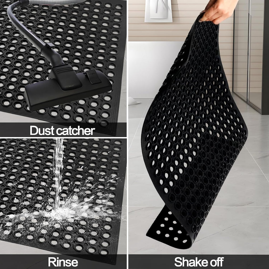Nexboraque 2 Pack Anti Fatigue Rubber Floor Mats 24 x 36 Inch