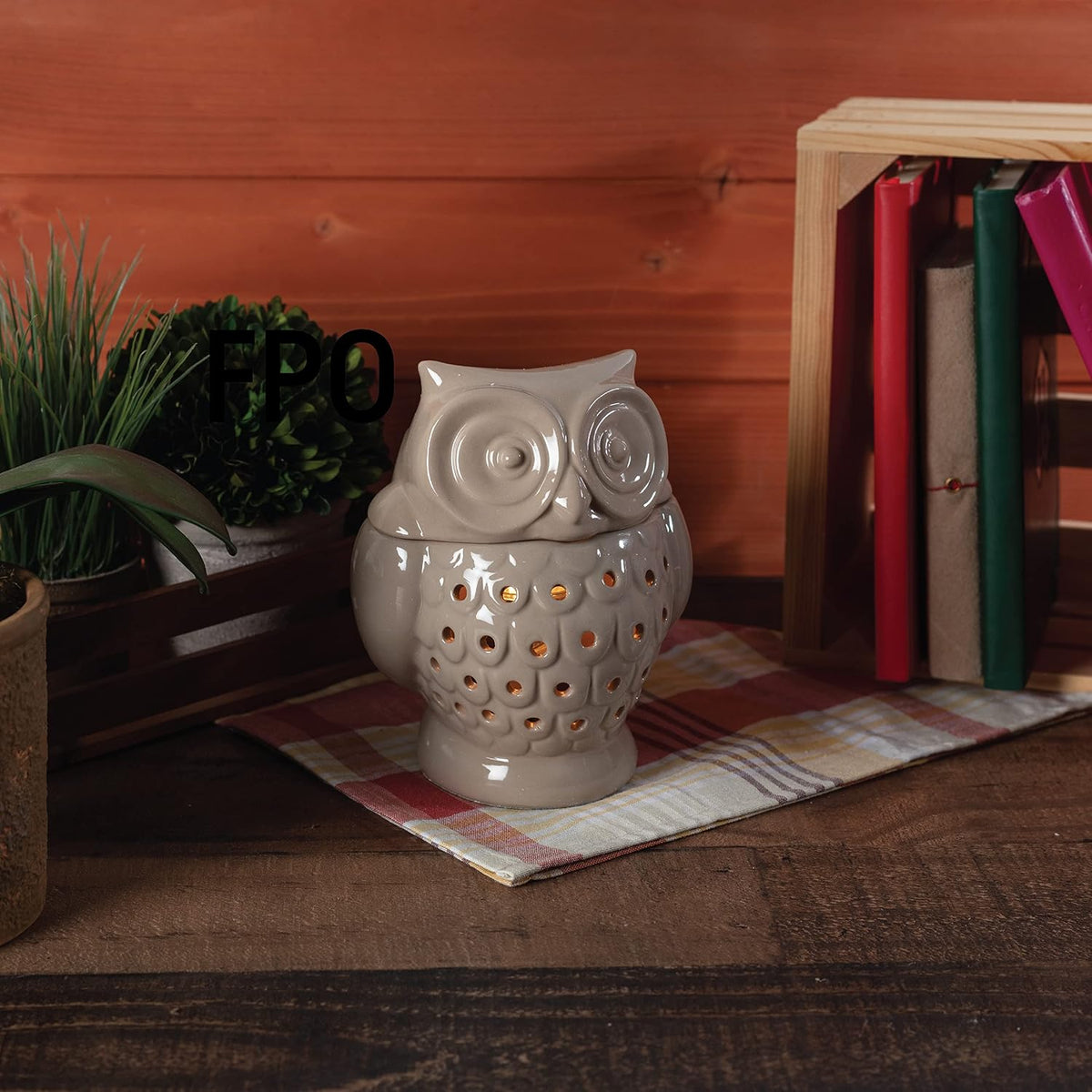 D'Eco Owl Electric Wax Melt & Candle Warmer with 4 Fragrance Cinnamon Cubes