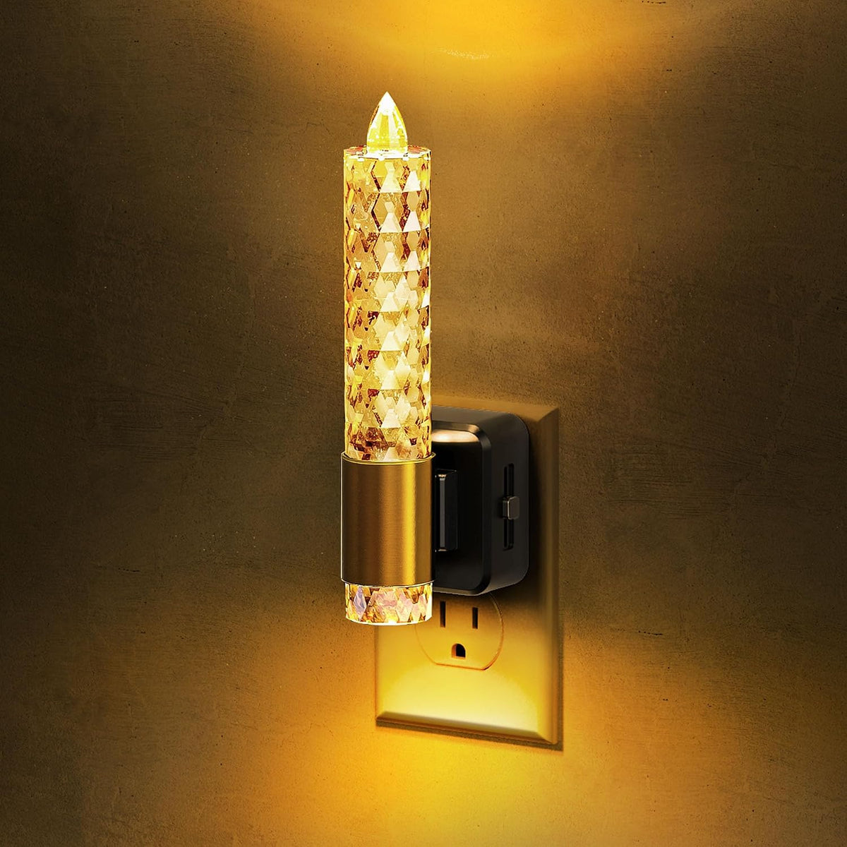 L LOHAS LED Night Light, Flameless Candle Night Light Plug into Wall