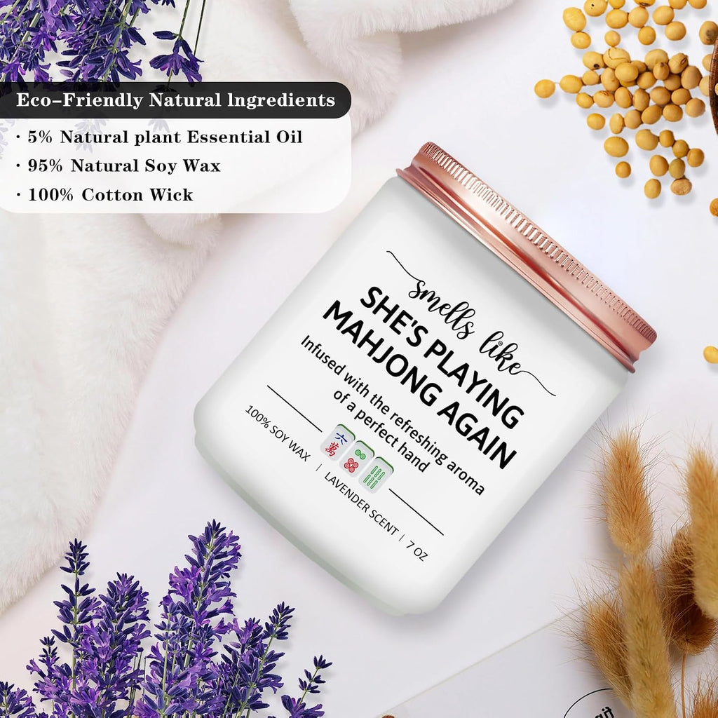 Mahjong Gifts for Women, Mahjong Accessories Gifts, Mah Jong Candle
