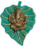 Craft Trade Metal Wall Decor - Living Room Metal Wall Hanging Show Pieces for Home Decor - Vastu Items for Home for Good Luck - 7.5x6 Inches - Light Green