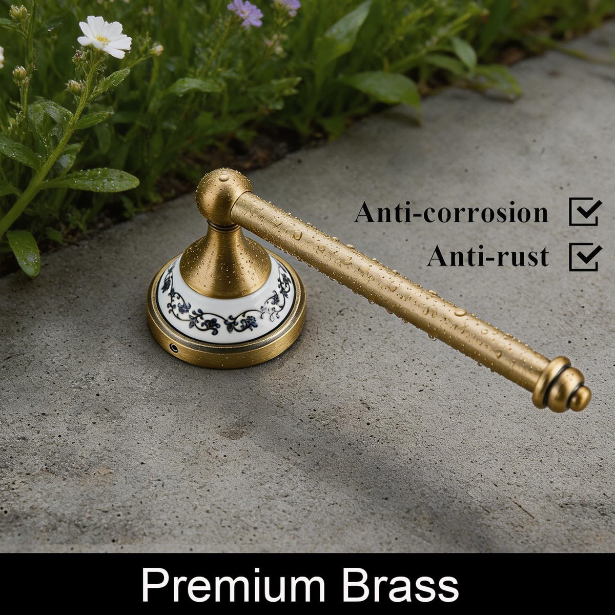 Toilet Paper Holder, NEWRAIN Antique Brass Tissue Roll Holders, Vintage Round Toilet Roll Holders Wall Mounted for Bathroom,RV,Hotel