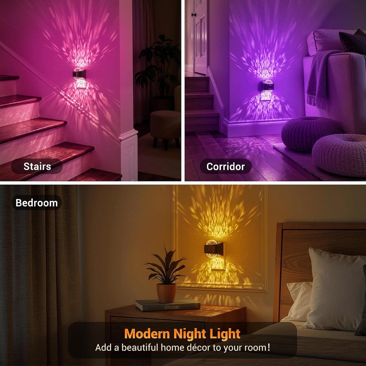 JandCase Motion Sensor Night Light, Dusk to Dawn