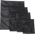 4pcs Mesh Laundry Bags Zipper Heavy Duty Washing Machine Bags Clothing Sweater Undergarment Travel Storage Organizer