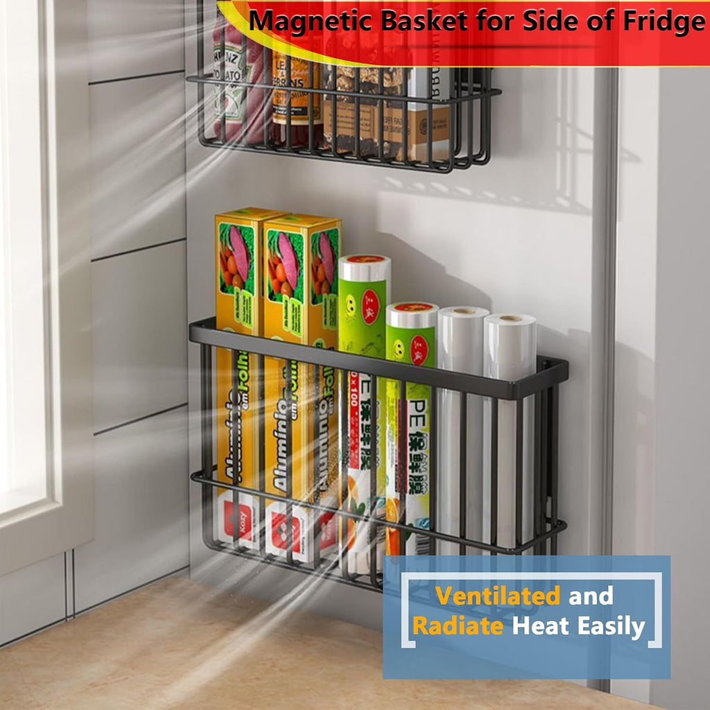 Magnetic Shelf Fridge Basket Bin Washer Dryer Locker Whiteboard Cabinet