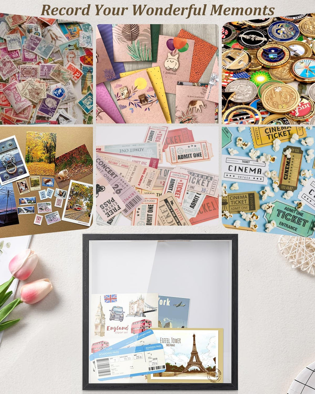 Adventure Archive Box, 12 x 12 Inch Travel Box for Memories