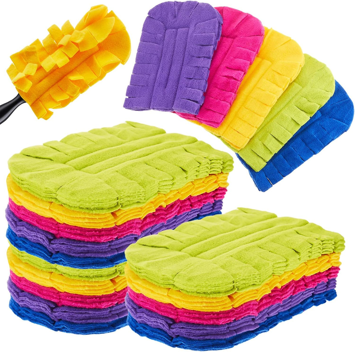 20 Pcs Reusable Duster Refills Washable Pads, Dark Color