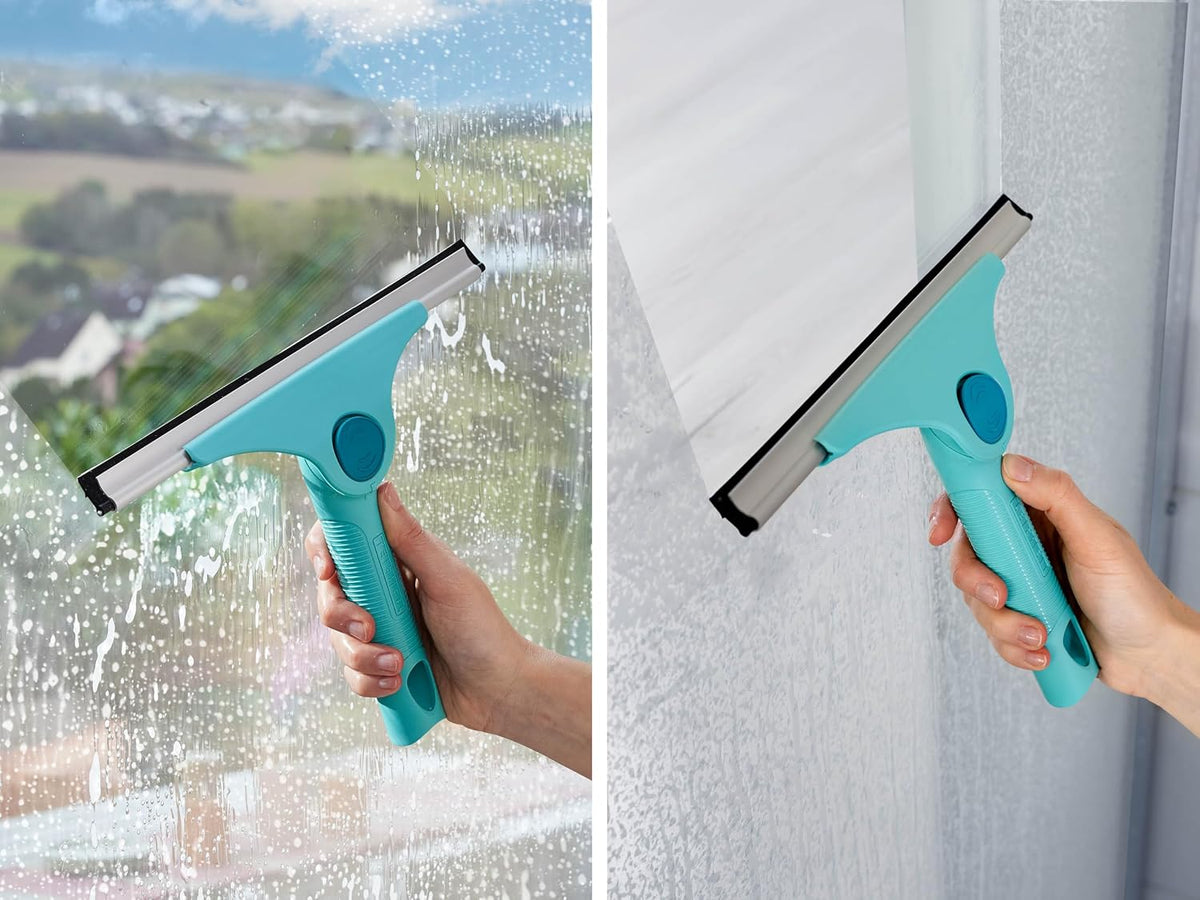2-in-1 M Pro Reach Window Squeegee with 28 cm Wiping Width, Mirrors