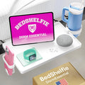 BedShelfie Bedside Shelf for Dorm Room - Dorm Essential, White