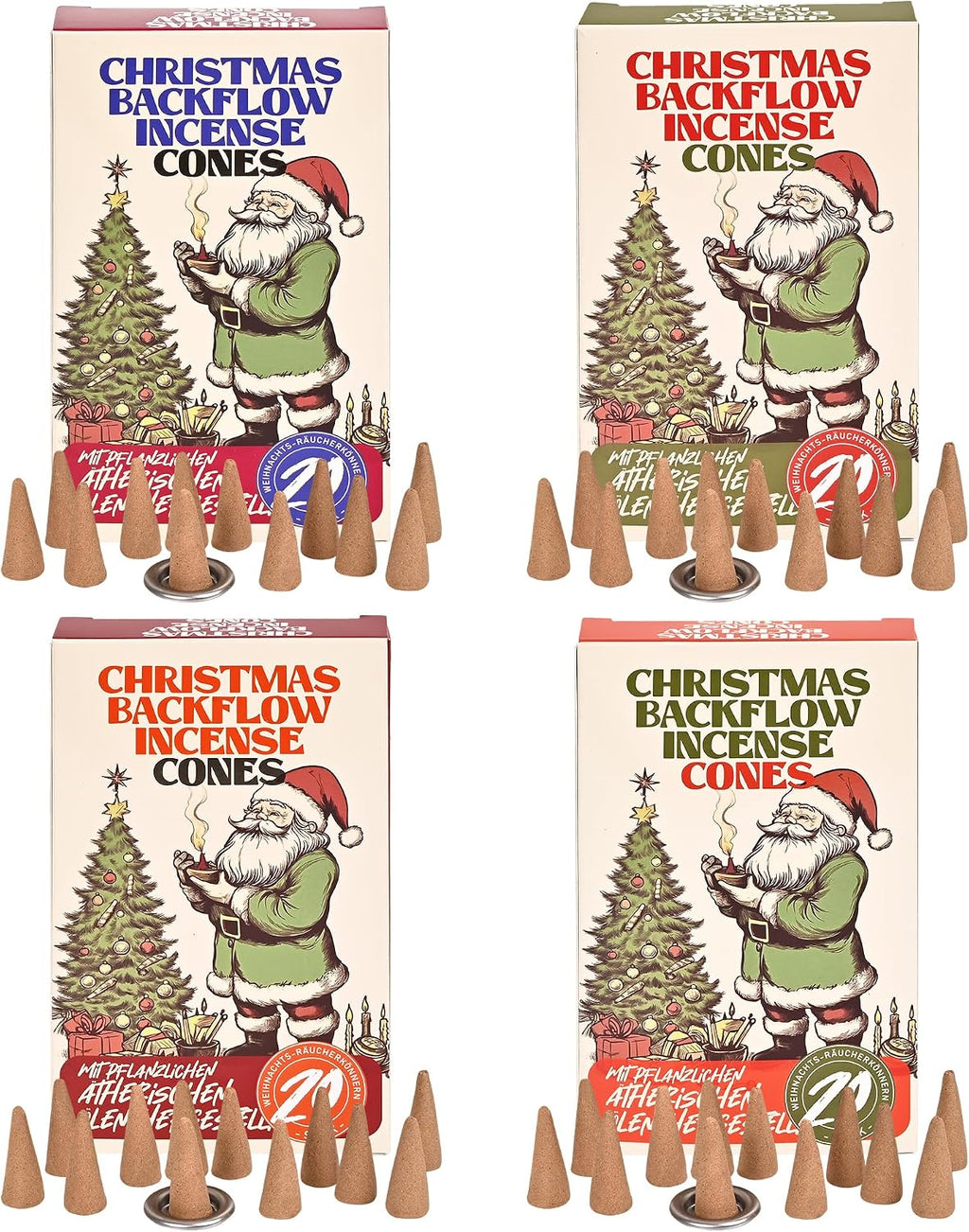 Cozy Christmas Incense Cones 80 pcs - Christmas Incense for a Warm & Inviting Home