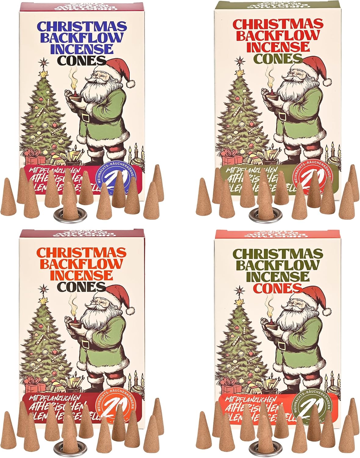 Cozy Christmas Incense Cones 80 pcs - Christmas Incense for a Warm & Inviting Home