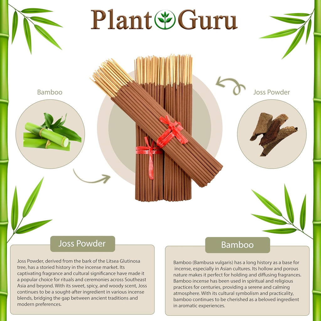 1000 Unscented Incense Sticks 7" Short Bulk - 100% Natural Joss and Bamboo Punk Small Blanks - Great for DIY Aromatherapy Incense Making.