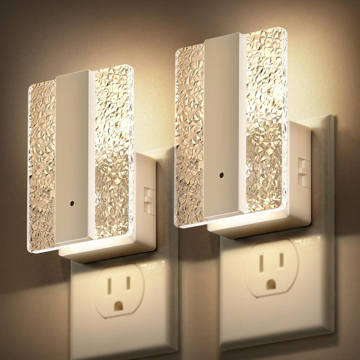 DORESshop LED Night Lights Plug Into Wall, [2 Pack] Mordern Night Light
