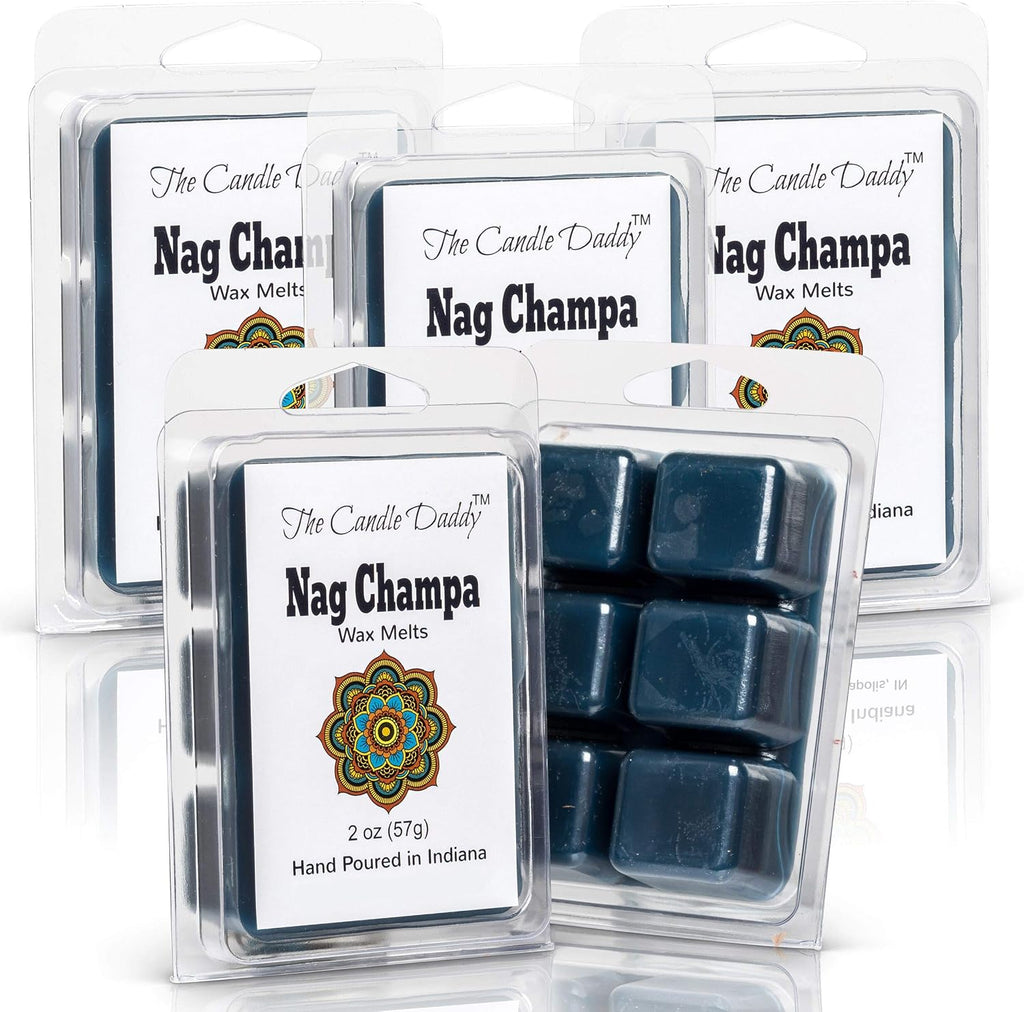 Nag Champa- Maximum Scent Wax Cubes/Melts- Inscense- 5 Packs -10 Ounces Total- 30 Cubes
