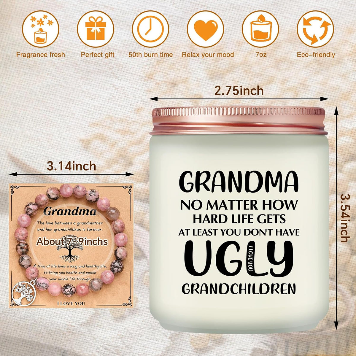Grandma Gifts Candle, Christmas, Birthday Gifts for Grandma