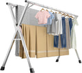 Folding Stainless Steel Laundry Drying Rack 63 Inches