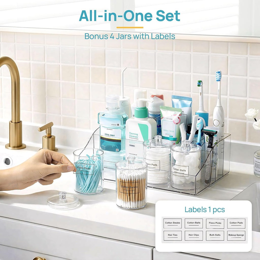Vtopmart 5 PCS Bathroom Countertop Organizer Sets