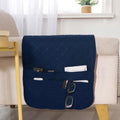 Armchair Caddy for Couch Remote Control Holder with 4 Pockets, Navy 1 Pack