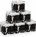BBSET 6 Pcs western Cow Cube Storage Bins 12.5 inch with Handle