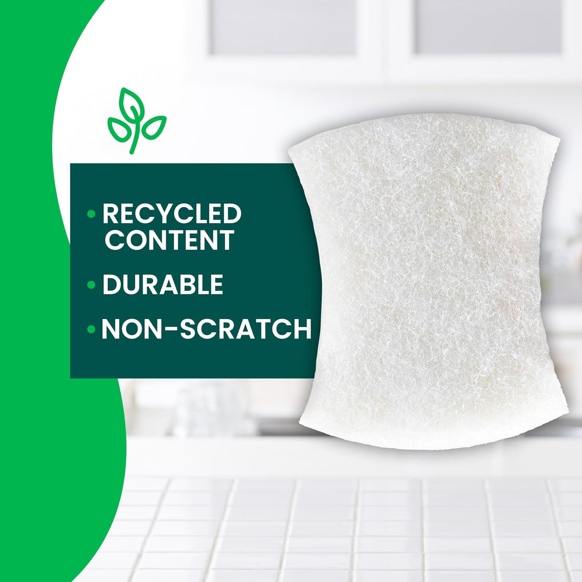 Scotch-Brite Greener Clean Non-Scratch Scrub Sponge, 6 Pack