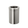 Gatco Small Bathroom Trash Can with Lid, Round 3 Gallon Stainless Steel Wastebasket, Under Sink, Satin Nickel, for Bathroom, Bedroom, Office (1911)