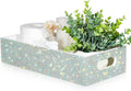 Honeydak Bathroom Basket, Rhinestone Toilet Tank Tray White Rhinestone