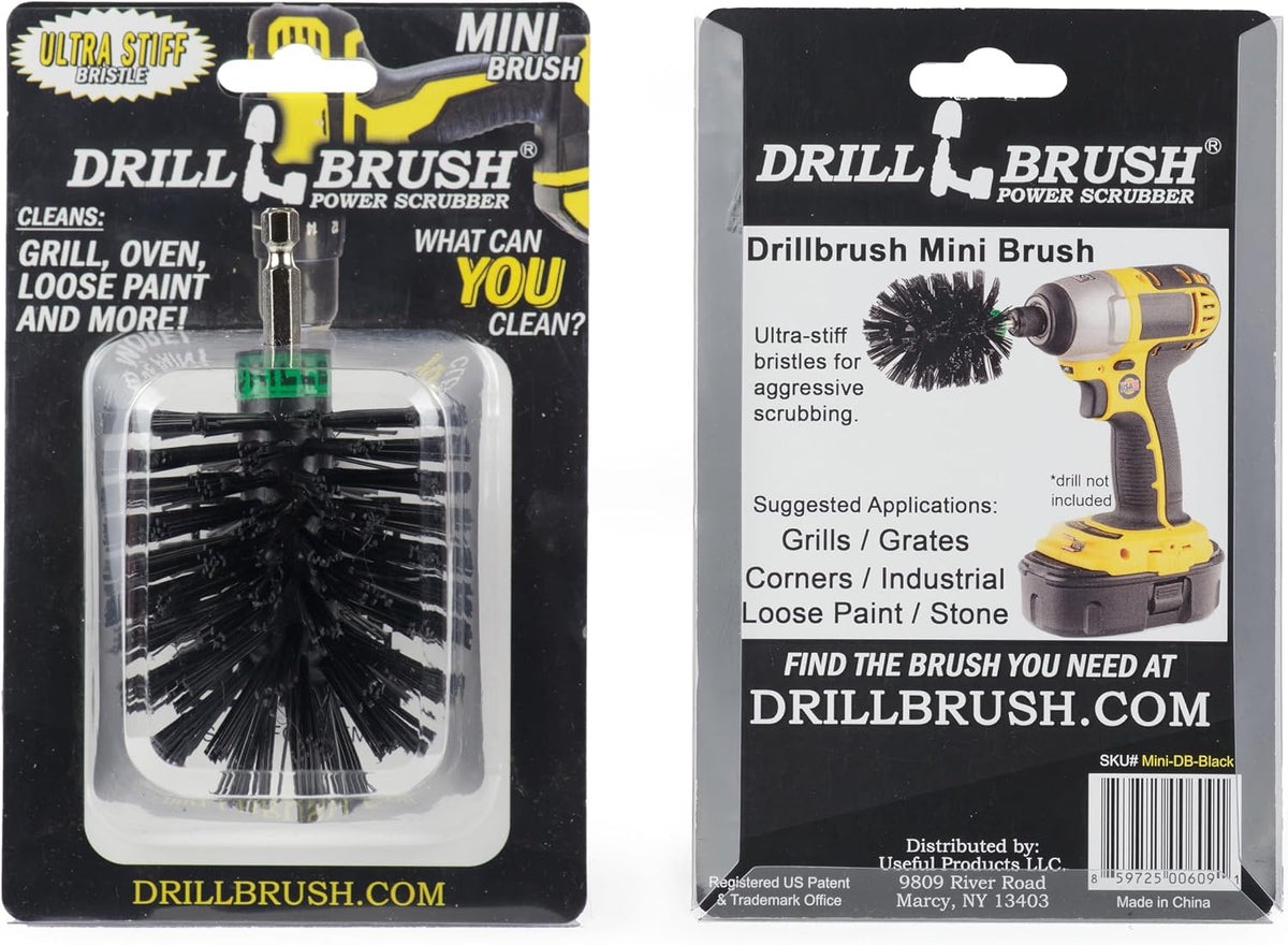 Ultra Stiff Black Electric Spin Scrubber - Wire Brush for Drill Alternative