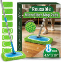 8 Pack Microfiber Replacement Mop Pads for Swiffer Sweeper