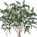 Faux Eucalyptus Stems Willow Eucalyptus Leaves 34” Long Fake Salix Leaves Artificial Greenery Stems for DIY Bouquet Arrangements Centerpieces Shower Decorations-Artificial Eucalyptus Stems-6pcs
