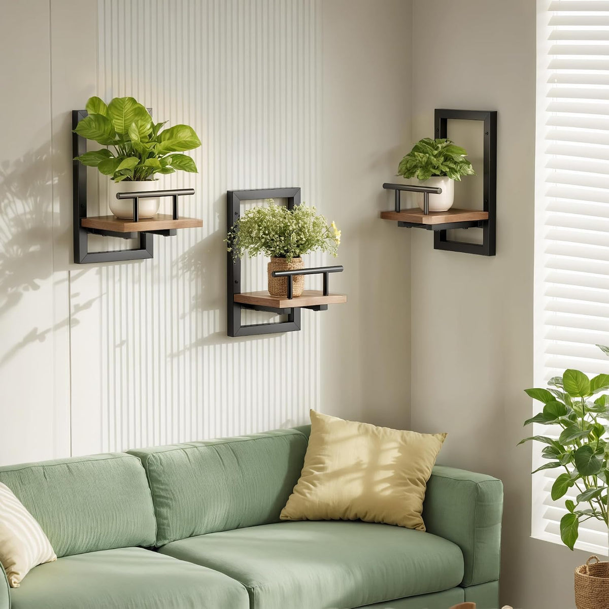Sbosbo Floating Shelves for Wall Plant Shelf