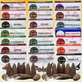 Trumiri Backflow Incense Cones for Waterfall Fountain - 6 Random Scents - Insence - Insenses - Large Long Lasting Variety Pack - Inciensos - 10 Cones per Scent - Total 60 Conos