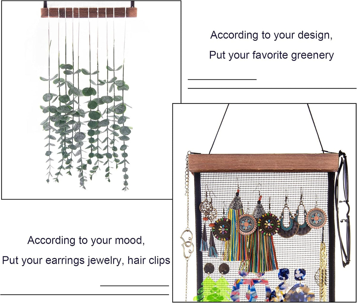 FEQO Earring Organizer Hanging Earrings Jewelry Holder Organizer(12x7.2 in)