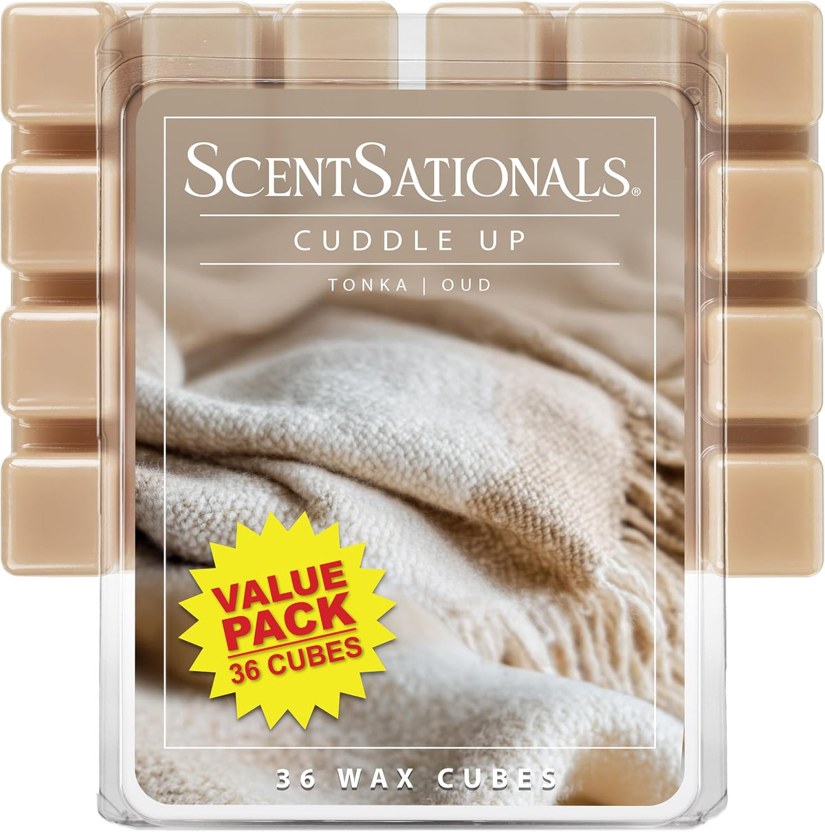 Scentsationals Cuddle Up Scented Wax Melts, 15oz (36 Cubes)