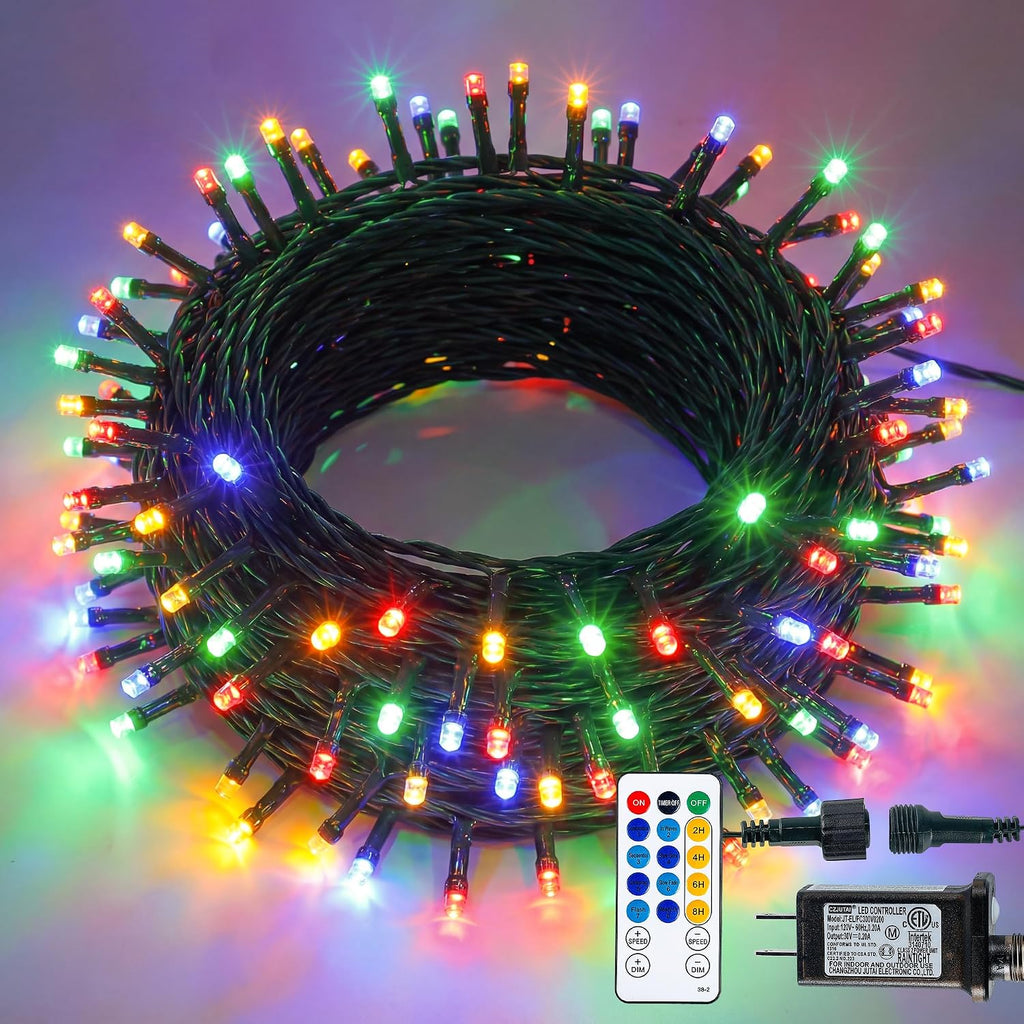 Hopolon Multicolor Halloween Christmas Fairy String Lights, 33FT 100 LED