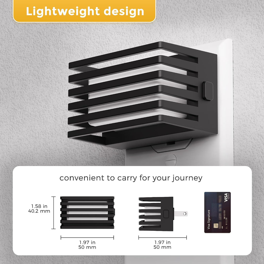 L LOHAS LED Night Lights Plug into Wall, 2 Pack Modern Night Light