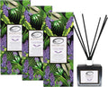 Air Jungles Lavender Reed Diffuser Set with Sticks 3.4 Fl Oz (Pack of 3)