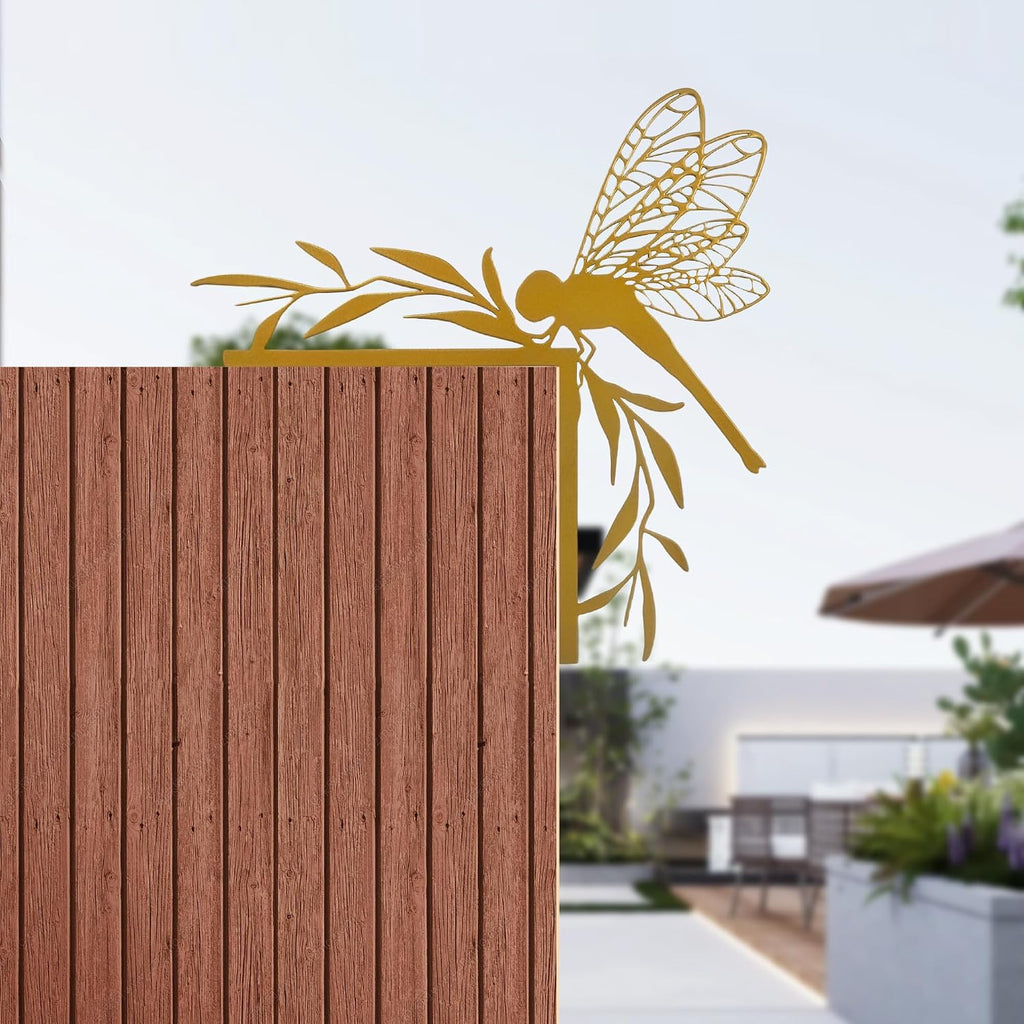 Rajukit Gold Dragonfly Wall Art, Door Frame Decor