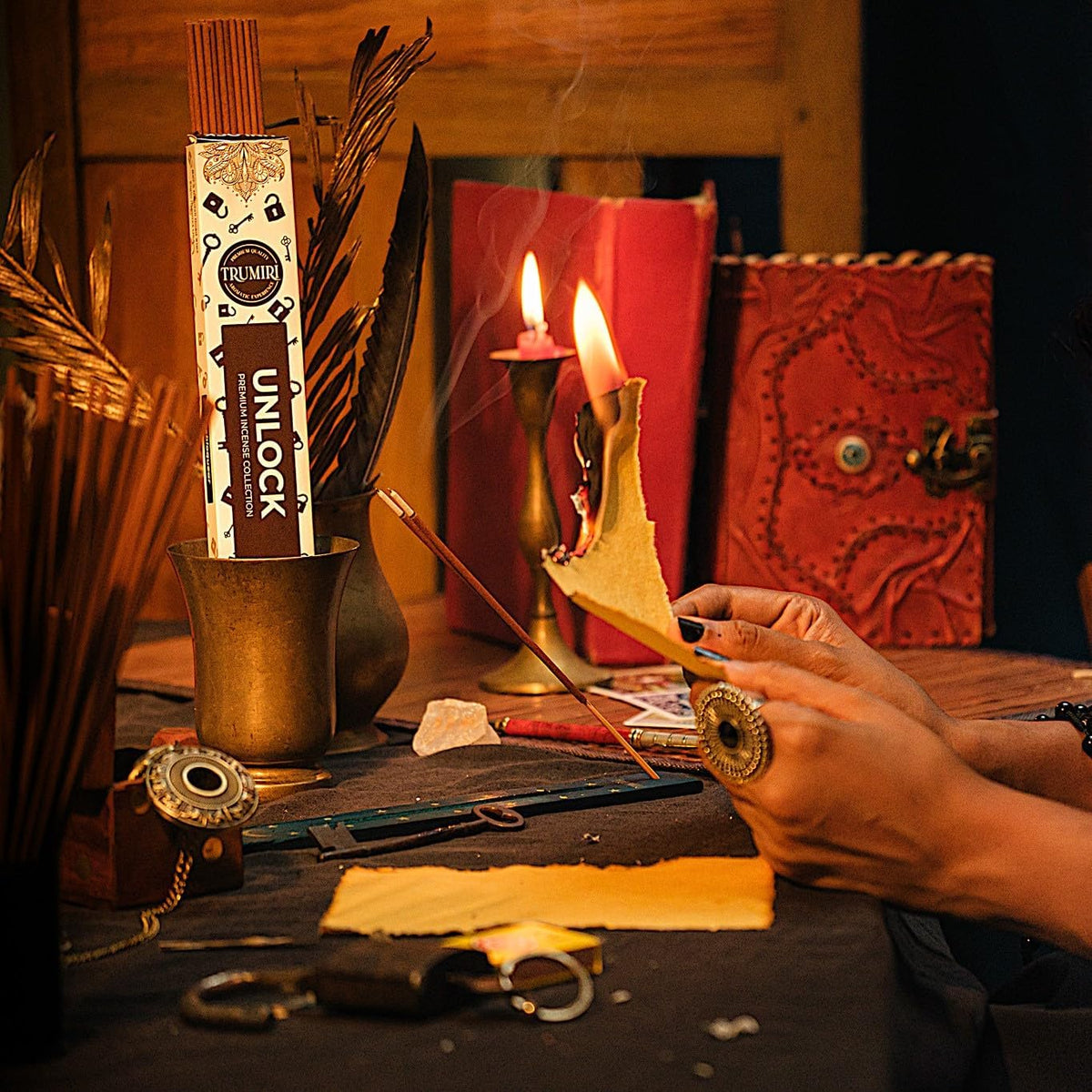 Witchcraft Incense Sticks - Total 120 Insence-Sticks (20 Insense x 6 Inscents) - for Wiccan Witches Brew Wicca Witch Voodoo Spell Pagan Black Magic Protection Against Jealousy + Burner Holder