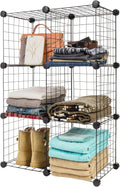 IRIS USA 6-Cube Modular Wire Cube Storage Organizer
